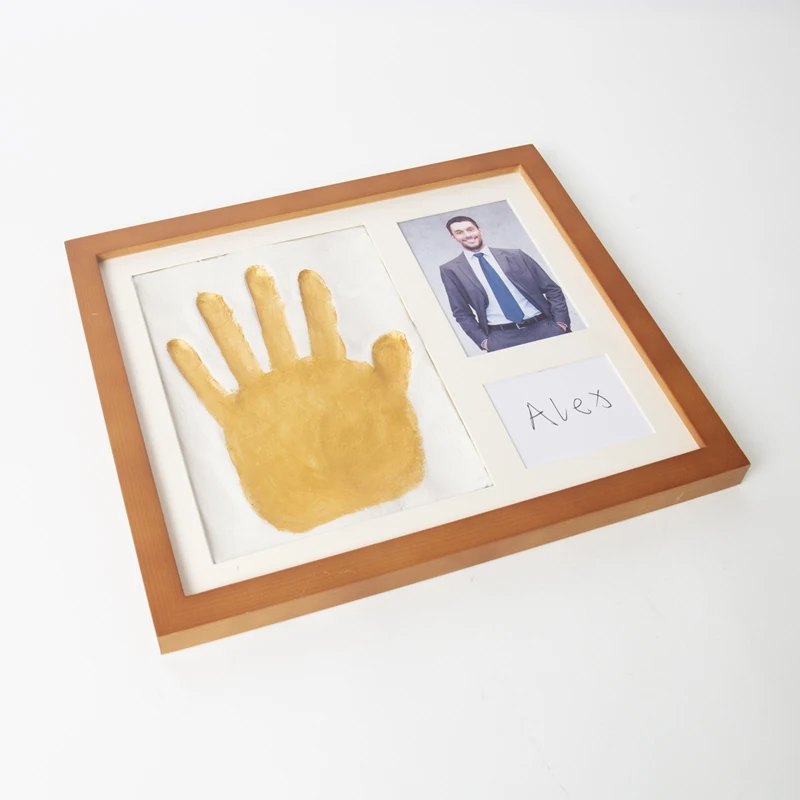 Adult Handprint Record Photo Frame  Personalized diy Anniversary Wedding Birthday Gifts