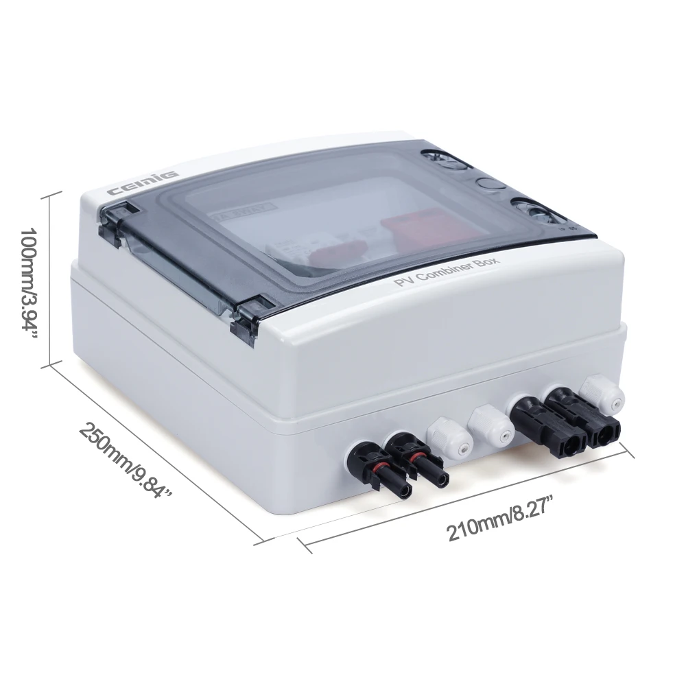 PV combiner box 2-string 2-input-2-output for solar system