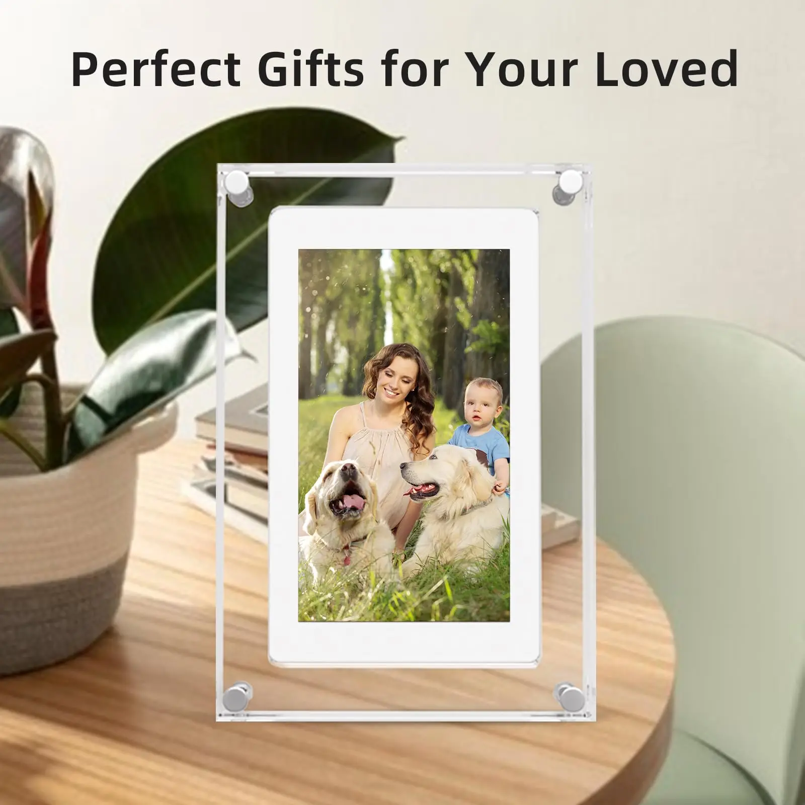 Factory Wholesale Customized 11' WiFi Digital Video Photo Frame With Motion Video And Photo Clear Acrylic Digital Photo Frame
