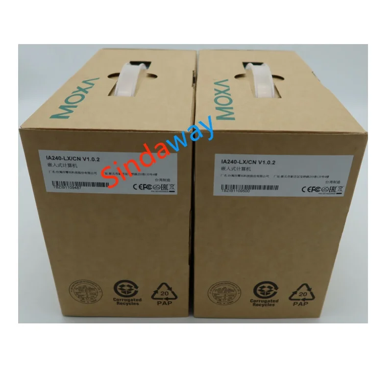 MOXA  IA240-LX  Arm-based DIN-rail industrial computer with 4 serial ports, 2 LAN ports