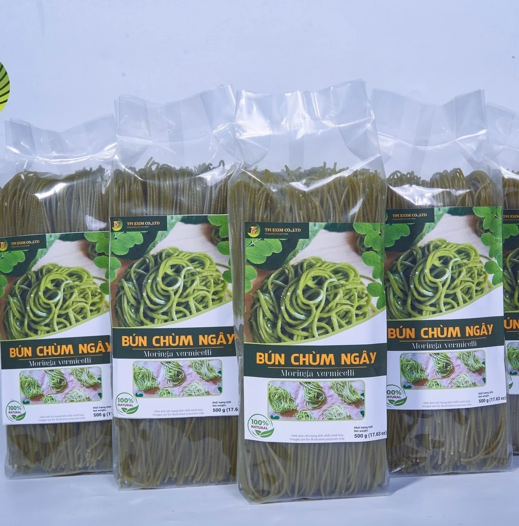 Органическая рисовая лапша Moringa 100% натуральная из рисовой муки и порошка без глютена с высоким качеством в OEM-пакете