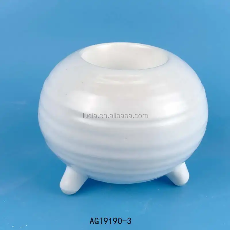 Wholesale Ceramic Candle Holder Tealight Burners Porcelain Jar For Home And Hotel