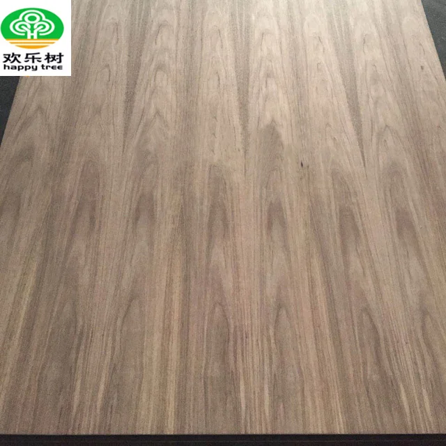 Natural veneer Walnut Red Oak Beach faced laminated melamine MDF board
