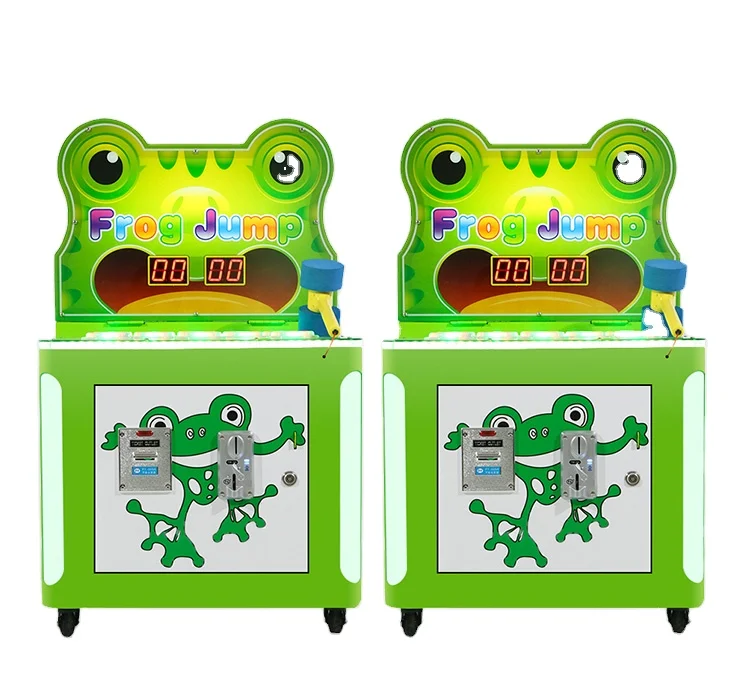 Kids play crazy hit frog Frog Hammer arcade game machine coin operation kids game machine arcade equipment