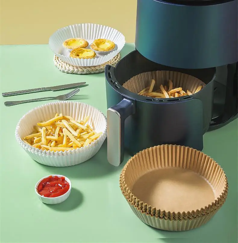 Air Fryer Disposable Paper Liner Non Stick Round Baking and Parchment Paper Sheets  for Baking Roasting Microwave