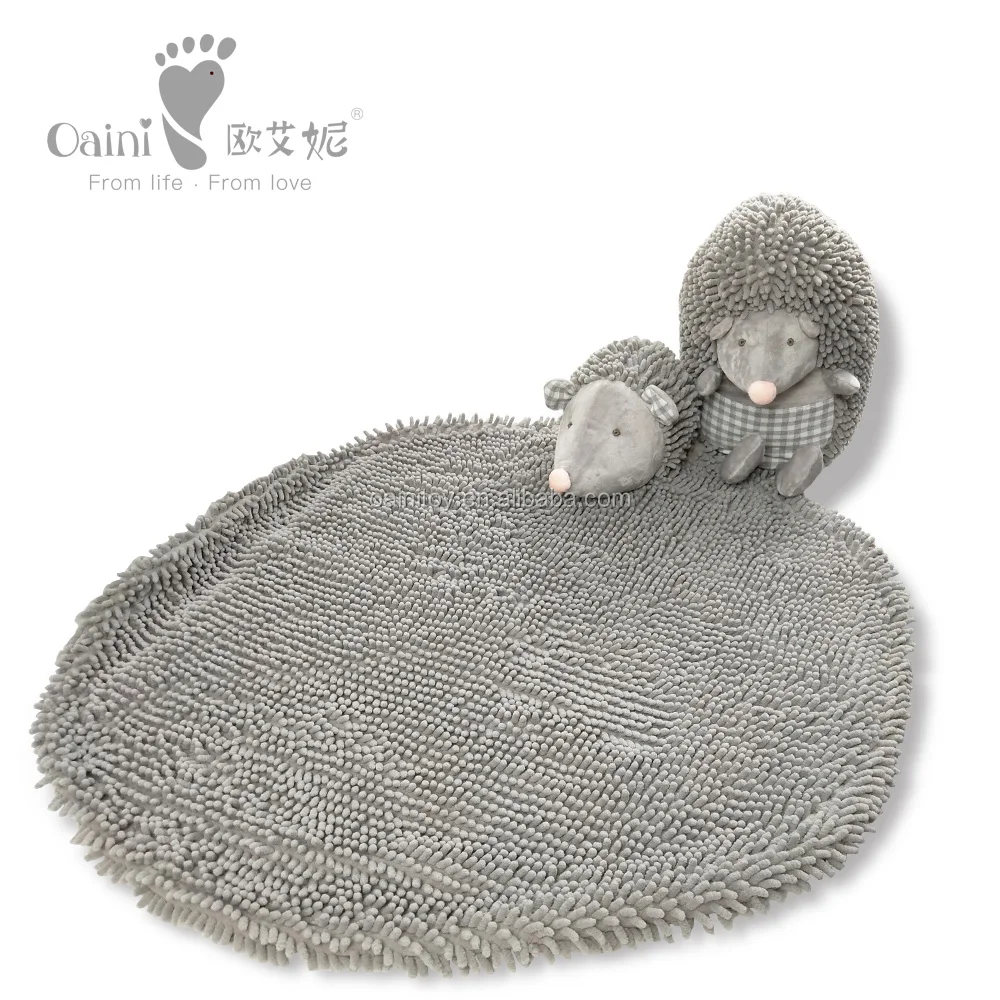 OAINI Cute Hedgehog Plush Toy Plush Kids Baby Play Gym Mat Foldable Cheap Animal Toy Baby Activity Mat Carwing Baby Toy