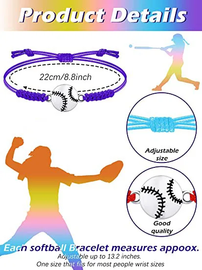 Hand-woven Colorful Bracelet Football Basketball Volleyball Tennis Sports Bracelet