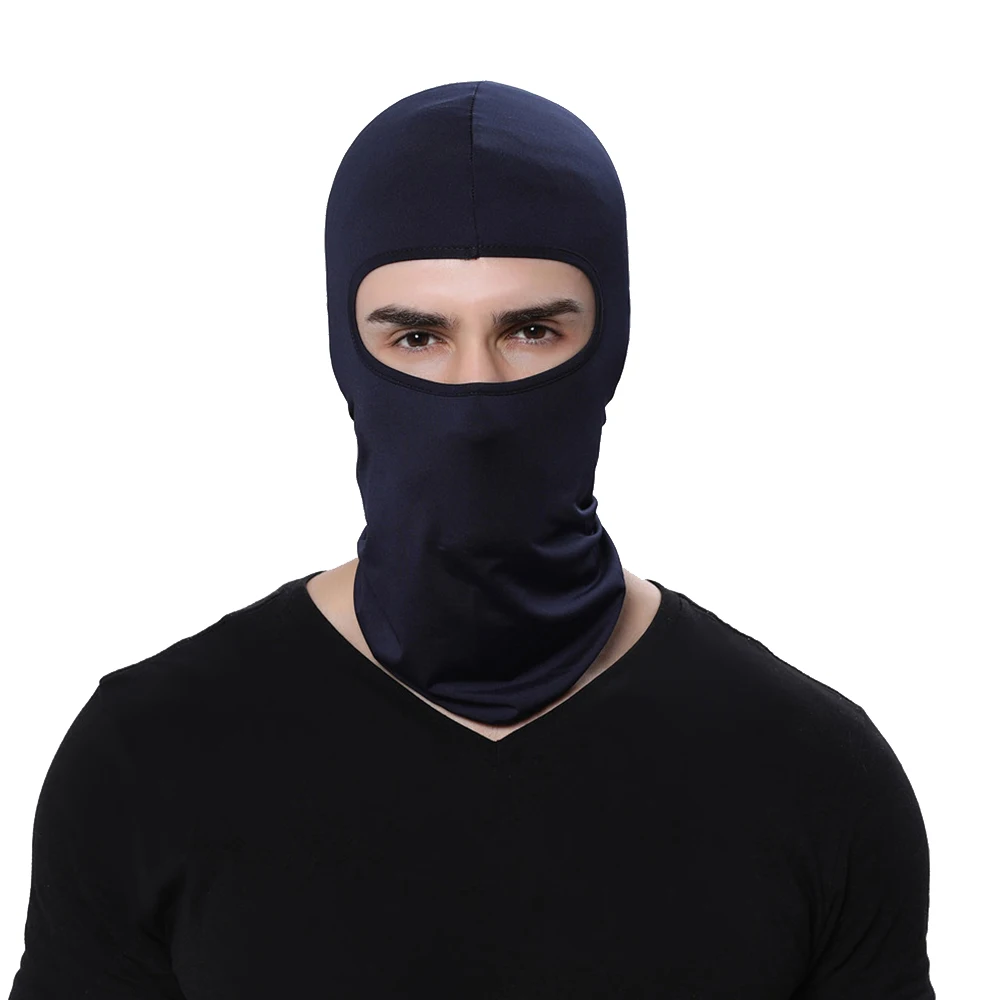 Solid color Sunscreen Full Face Mask Tactical Hunting Camo black Balaclava Under Helmet Cap Winter Neck Warm Cover