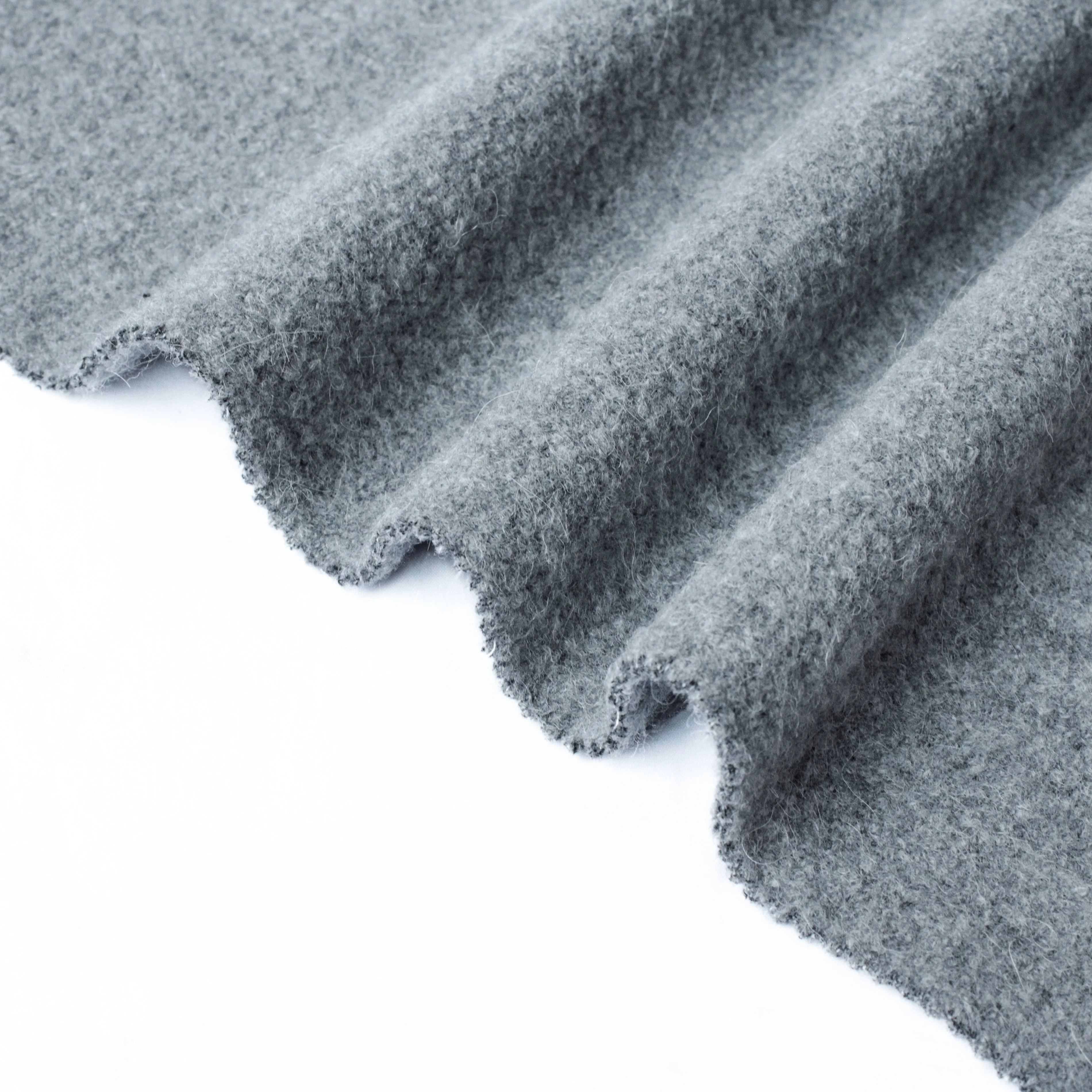 24 New Arrival High Quality Brand Fashion Dark Grey Woven Double Faced Alpaca Merino Wool Tweed Fabric for Overcoat Suit Dress