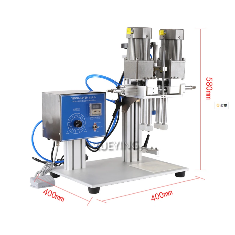 Semi automatic table type bottle screw capping machine cap sealing bottle capping chuck capper machine