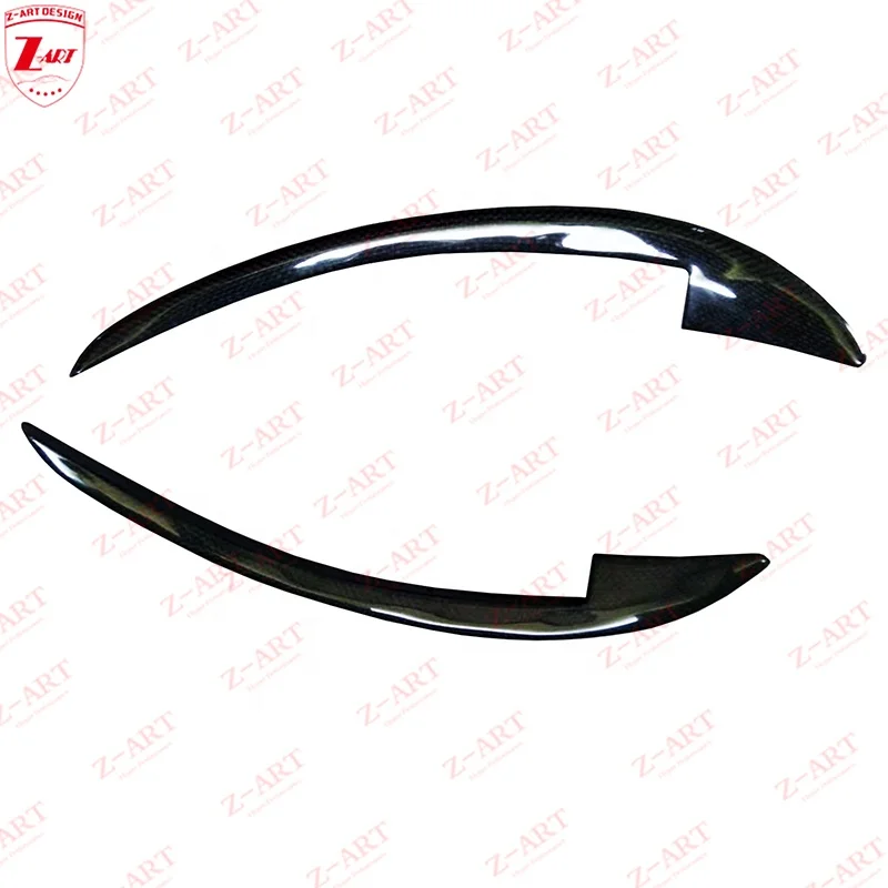 Z-ART Carbon Fiber Front Splitter For Ferrari 458 Carbon Fiber Front Fender Trim For Ferari 458 Front Canards Car Bumper Parts
