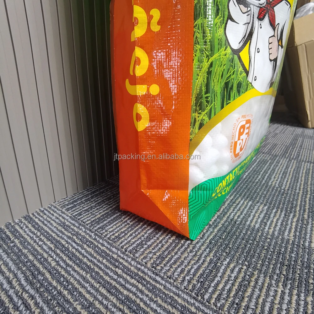 Manufacturer BOPP Transparent Polypropylene Sacks Bags Flour Rice Packing Bag for Rice Grain 5kg 10kg 25kg 50kg