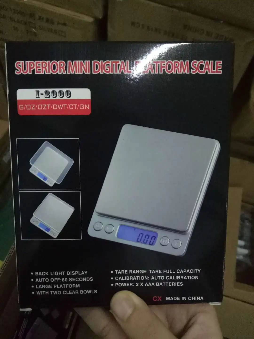 Changxie Factory Digital min Scale 500g 0.01g  Electronic Food Balance De Cuisine Measuring Tools Stainless Steel Scale