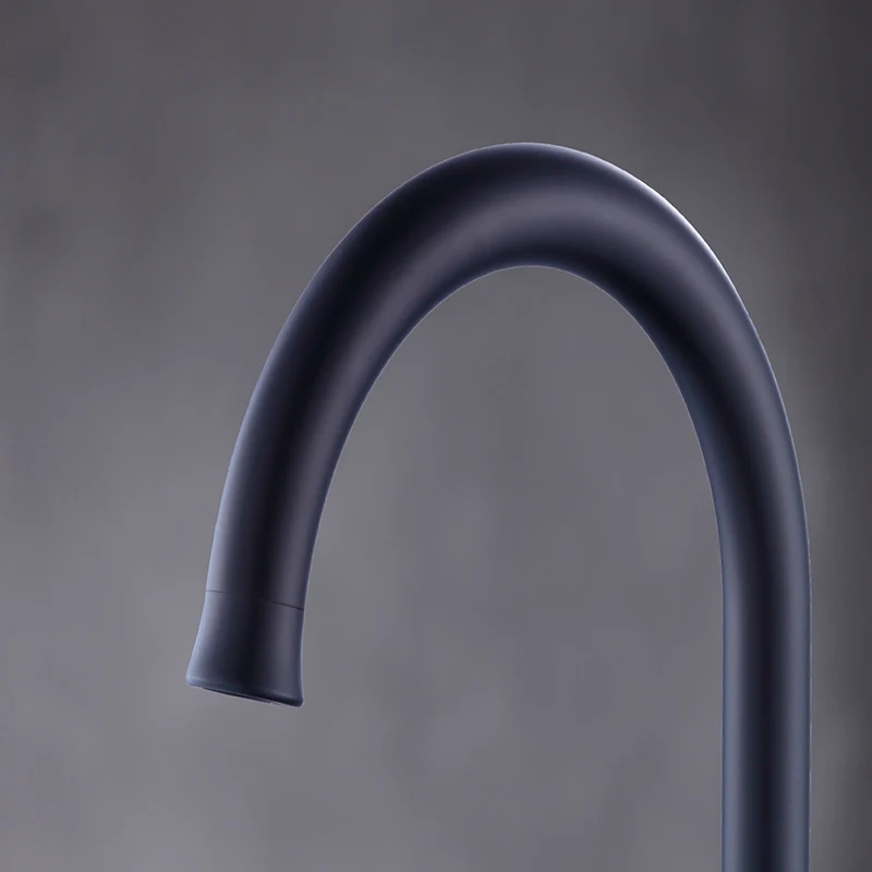 Modern Design Single Hole Deck Mounted Hot Cold Water Rotating with Single Handle Ceramic Valve Core Wholesale Kitchen Faucet