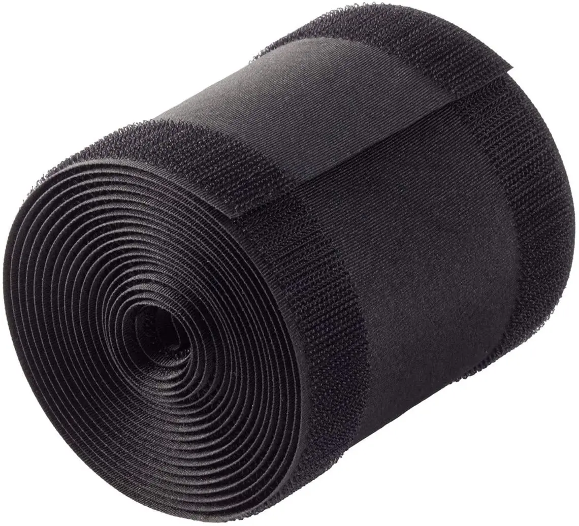 32mmD 20 Ft Long Cable  Wire Wrap Woven Fabric Carpet Sleeving with Hook & Loop Fastener