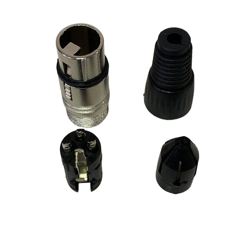Female Xlr Plug Male 3 Pin Socket Panel Mount Stereo Jack Connector Xlr 3pin Panel Xlr Connector Microphone Jack Connector