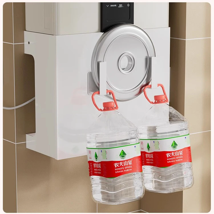 Gas Water Heater Pipe Cover White Kitchen Wall Mounted Decorative Shelf