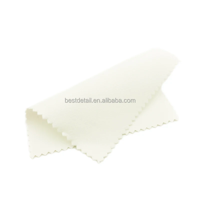 White Lint Free Suede Microfiber Glasses Cell Phone Silverware Lens Eyeglasses Screen Ipad Iphone Ceramic Coating Cleaning Cloth