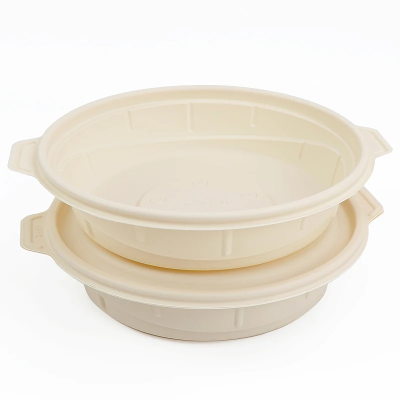 Noodle Soup Bowl With Lid Take Away Round Lunch Packing Box Multi Compartment Take Out Food Container Plastic Microwave Safe