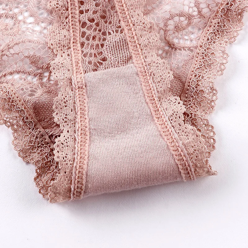  Оптовая продажа сексуальные кружевные ажурные женские стринги популярные прозрачные трусики большого размера с низкой талией