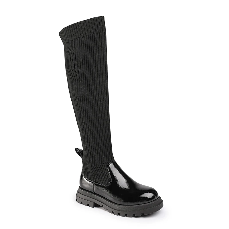 Attractive price new type nice knee length boots for girls toddler girl knee high boots
