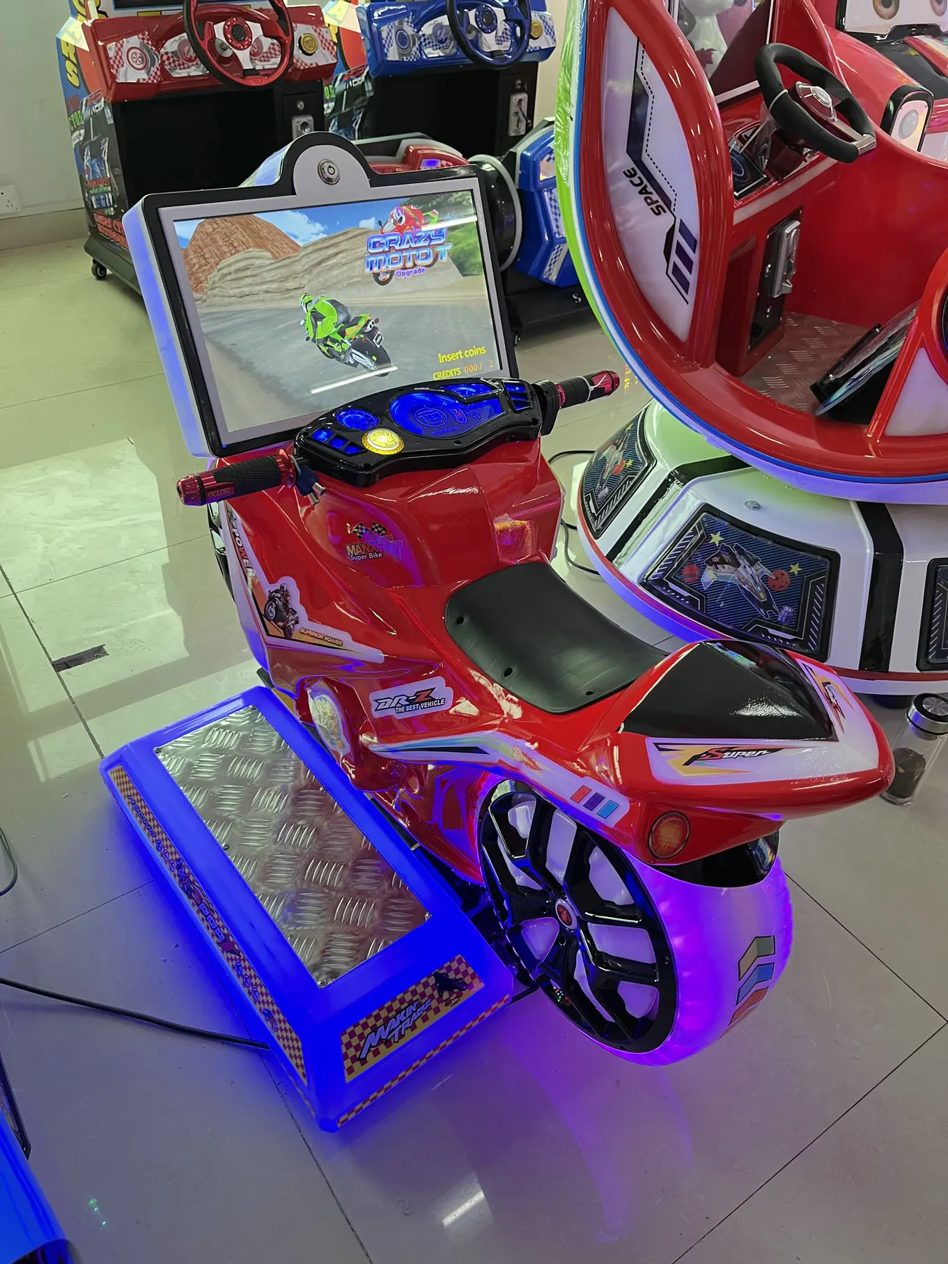 Hot Sale Kids Super Motor Racing Game Video Game Machine Coin Operated Game Machine