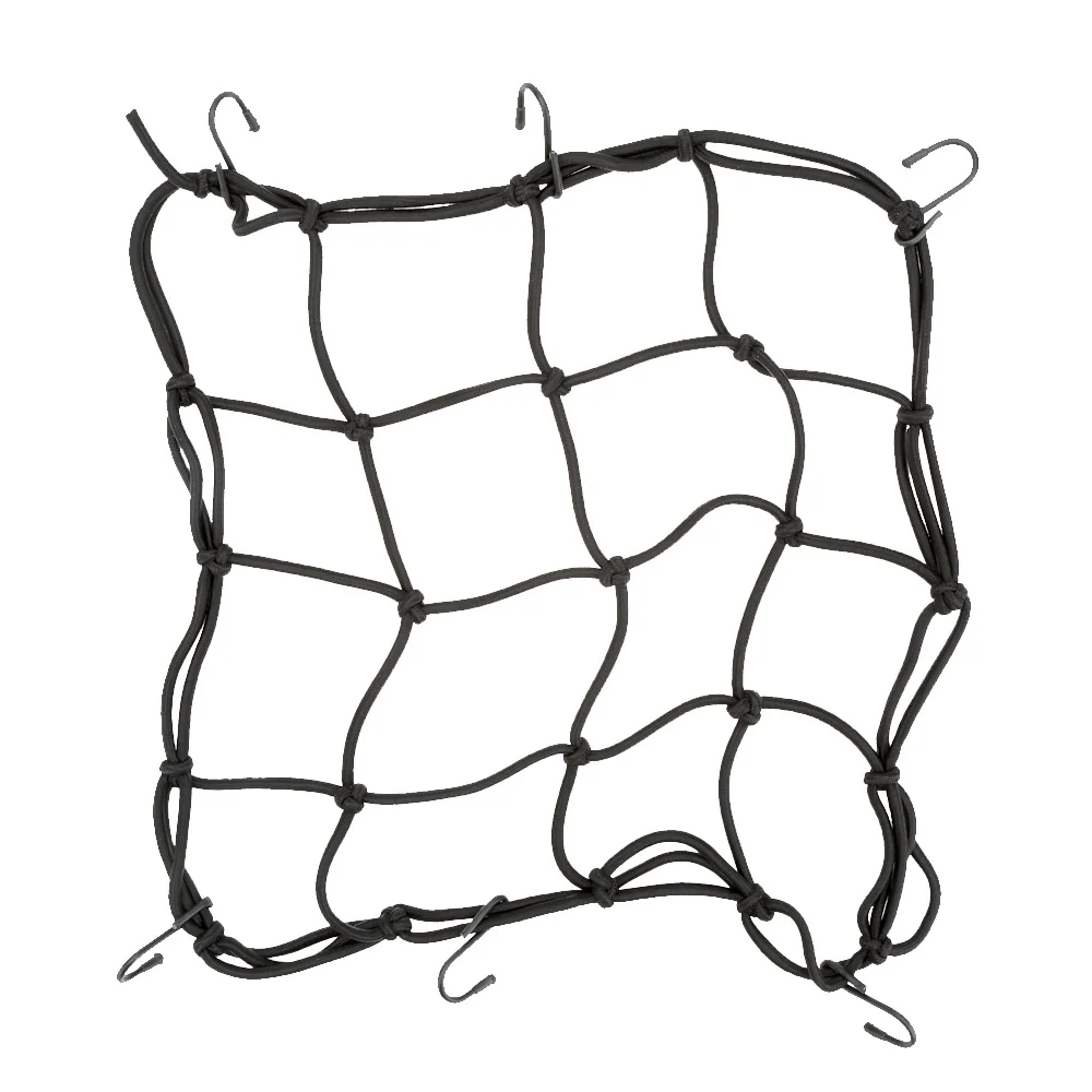 30x30cm Universal Flexible Elastic Motorcycle Bicycle Luggage Cargo Net With Hooks