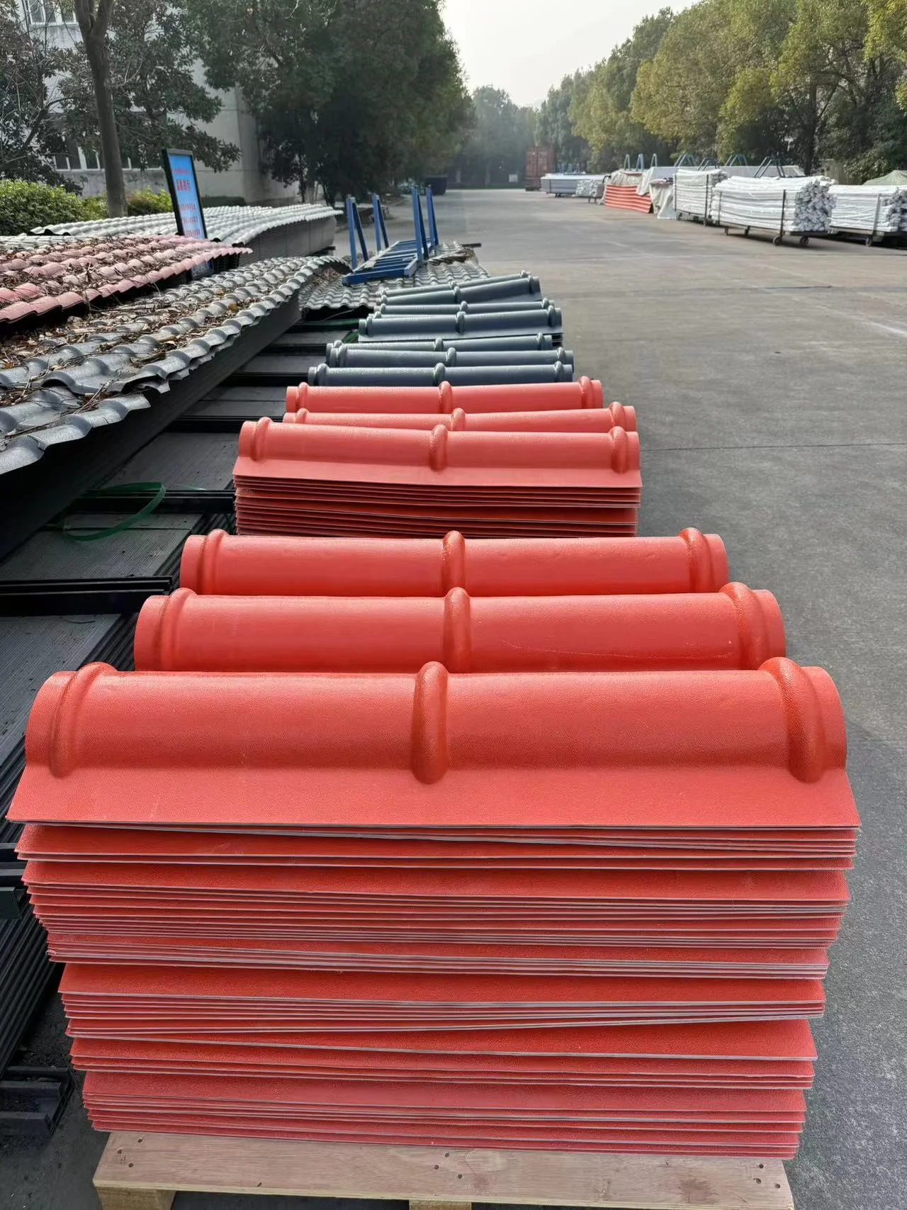 ASA synthetic resin roof tile upvc sheet pvc resin roof tile plastic mirror tile roofing