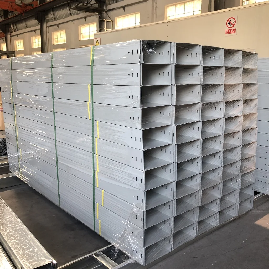 Factory Direct Sale Waterproof Rustproof Outdoor Spraying Cable Trunking Stainless Steel Hot-Dipped Galvanized Solar Cable Tray