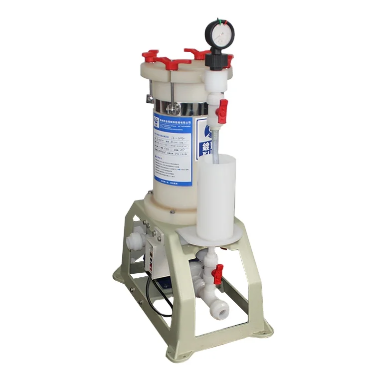 Jinshuo PP PVC PVDF Chemical Electroplating Filter Machine For Plating
