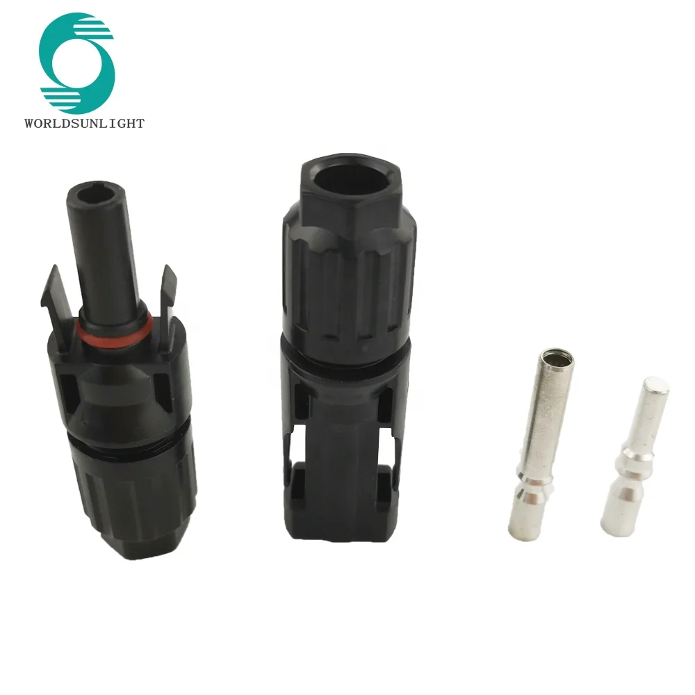8mm2 1000V DC waterproof Male + Female Set Pv Solar Cable Connectors