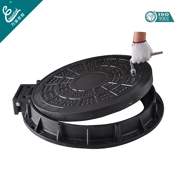 
Anti-theft clamshell functional manhole cover 