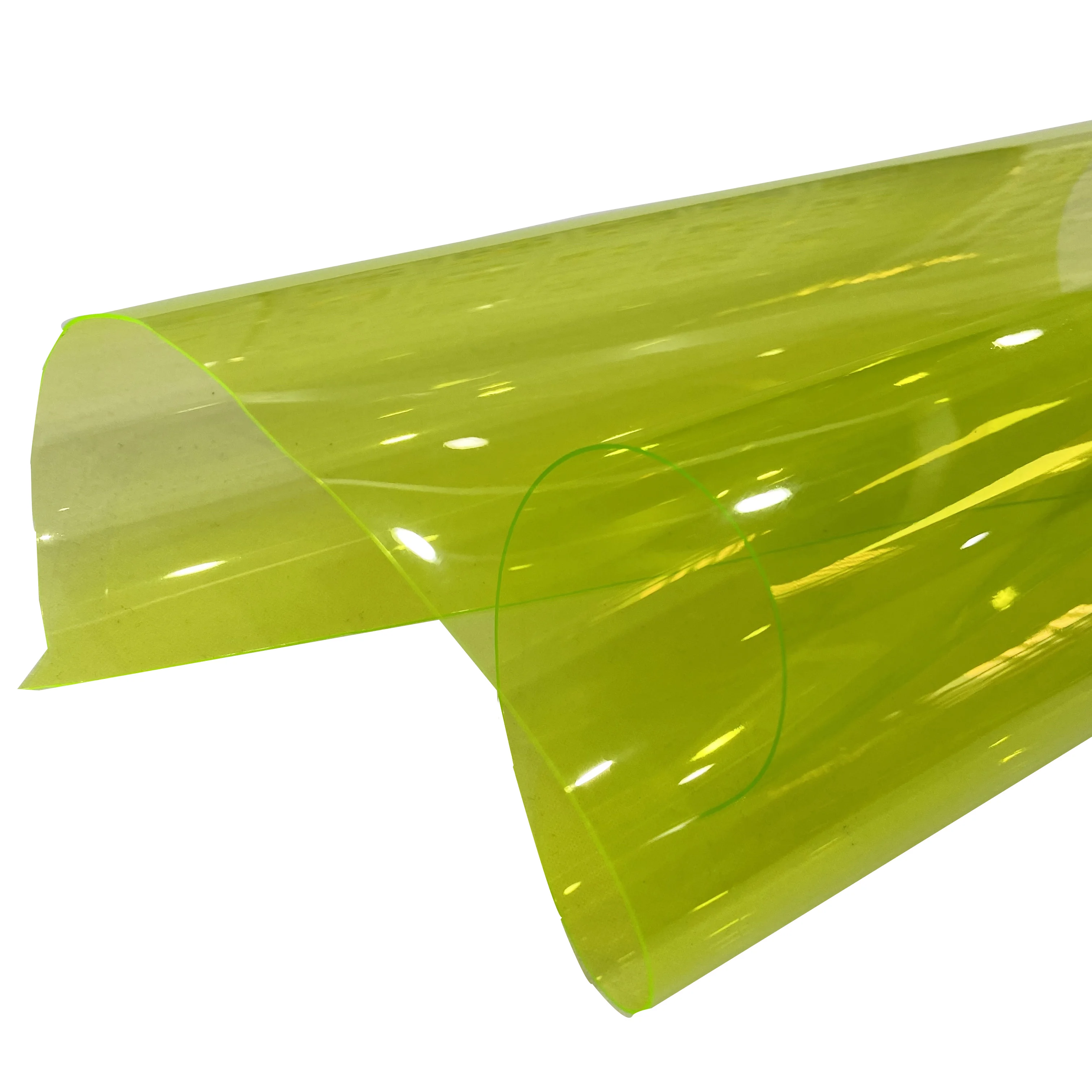 0.8mm color transparent non-toxic plastic TPU polyurethane film, used for tablecloth/game mat/curtain