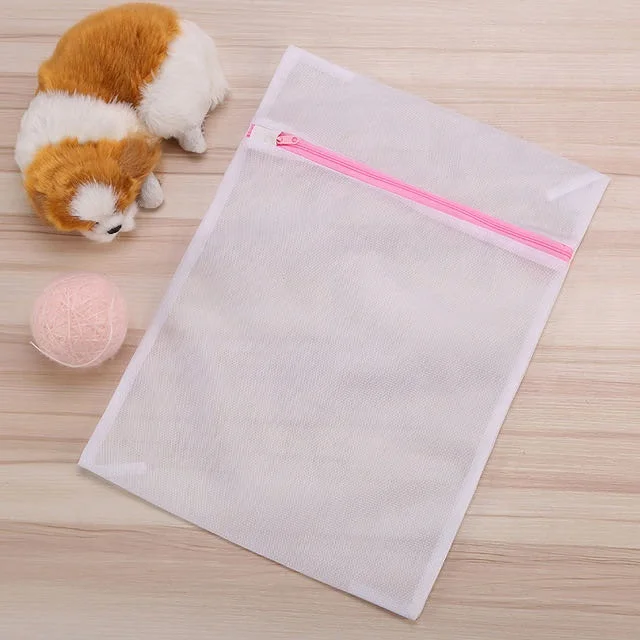 Hot Sale Wholesale Custom 7 Sizes Delicate Mesh Pouch Washing Machine Laundry Mesh Bag