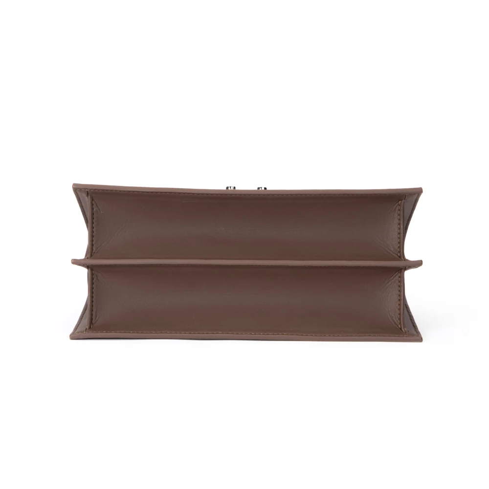 OEM Custom High Quality Designer Genuine Leather Handbag 2024 Trendy Luxury Leather Work Bags Women Bulk Top Handle Purses Logo