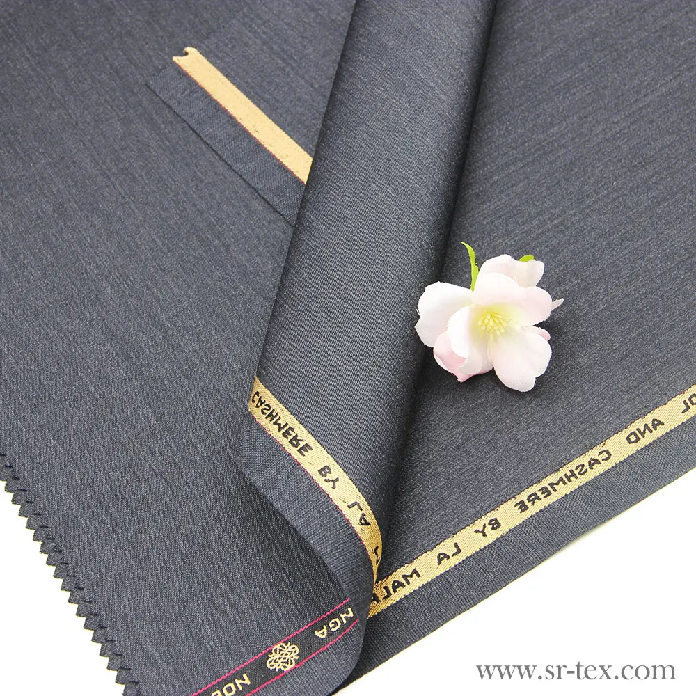 Top quality luxury pure wool super 120s  plain weave suiting fabric
