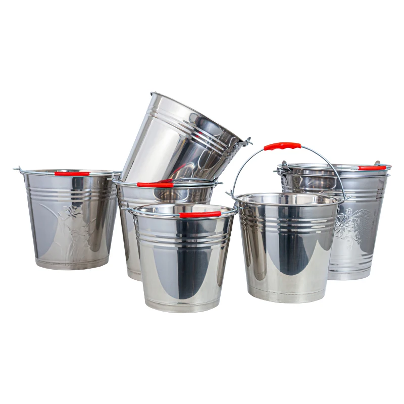 Ice Bucket Factory Wholesale Hot selling Plastic Wine Champagne Buckets Custom Luxury Stainless Steel Metal Outdoor Ice Bucket