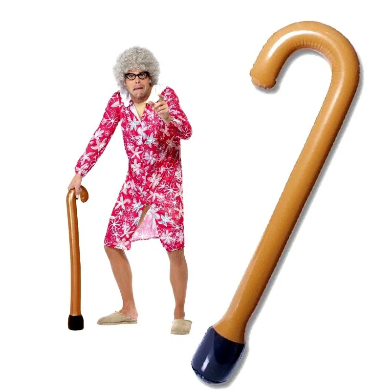 Role Play Inflatable Blow Up Zimmer Frame and Walking Stick Toys Novelty Birthday Stag Party