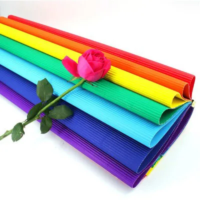 
Full color E flute 50*70cm color corrugated cardboard sheets paper 