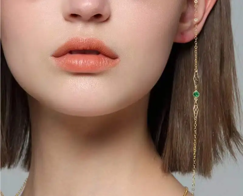 Factory Wholesale Fashion Luxury Design Female Copper Chain Retro Necklace Glasses Sunglasses Decorative Chain