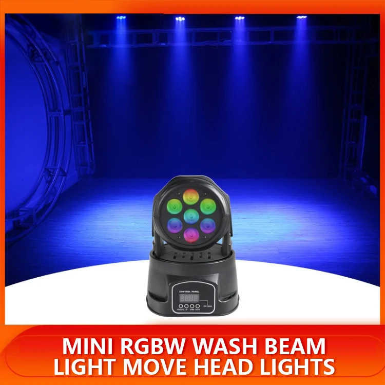 Hot Sale In China Mini Rgbw Wash Led Stage Wash Beam Light Moving Heads Lighting