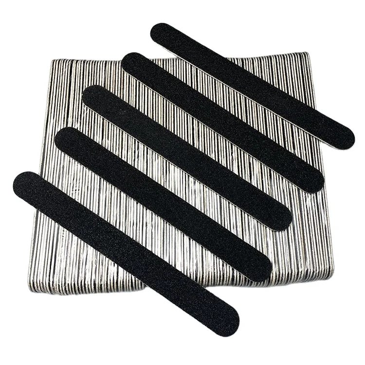 Factory selling Emery black nail file high-grade wood chips Professional polishing wooden nail file