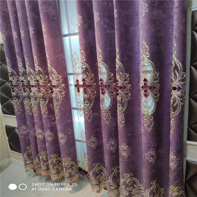 
Double Direct Sale 100% Polyester Colorful Curtain Fabric Polyester For Windows Living Room 