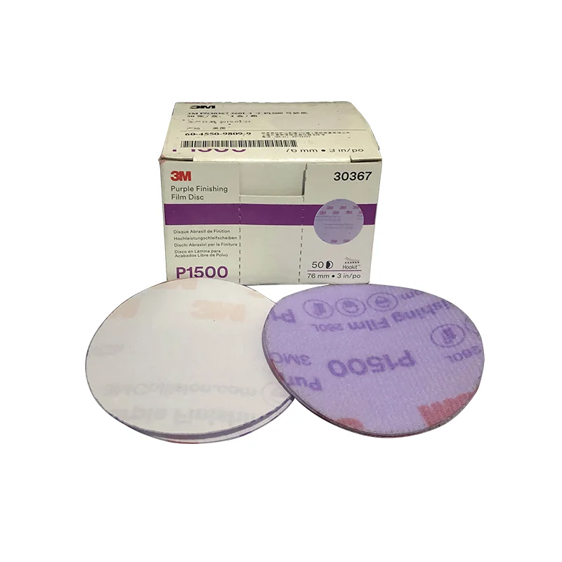 3M260L Cubitron II Hookit 3-дюймовый диск 50/диски/коробка фиолетовые алюминиевые чистящие инструменты для бумажной отделочной пленки абразивная шлифовка