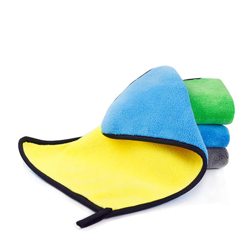 High-quality double-sided 40CM  * 40 CM Towel Car Detailing Cleaning Rag Super Absorbent Cleaning Cloth