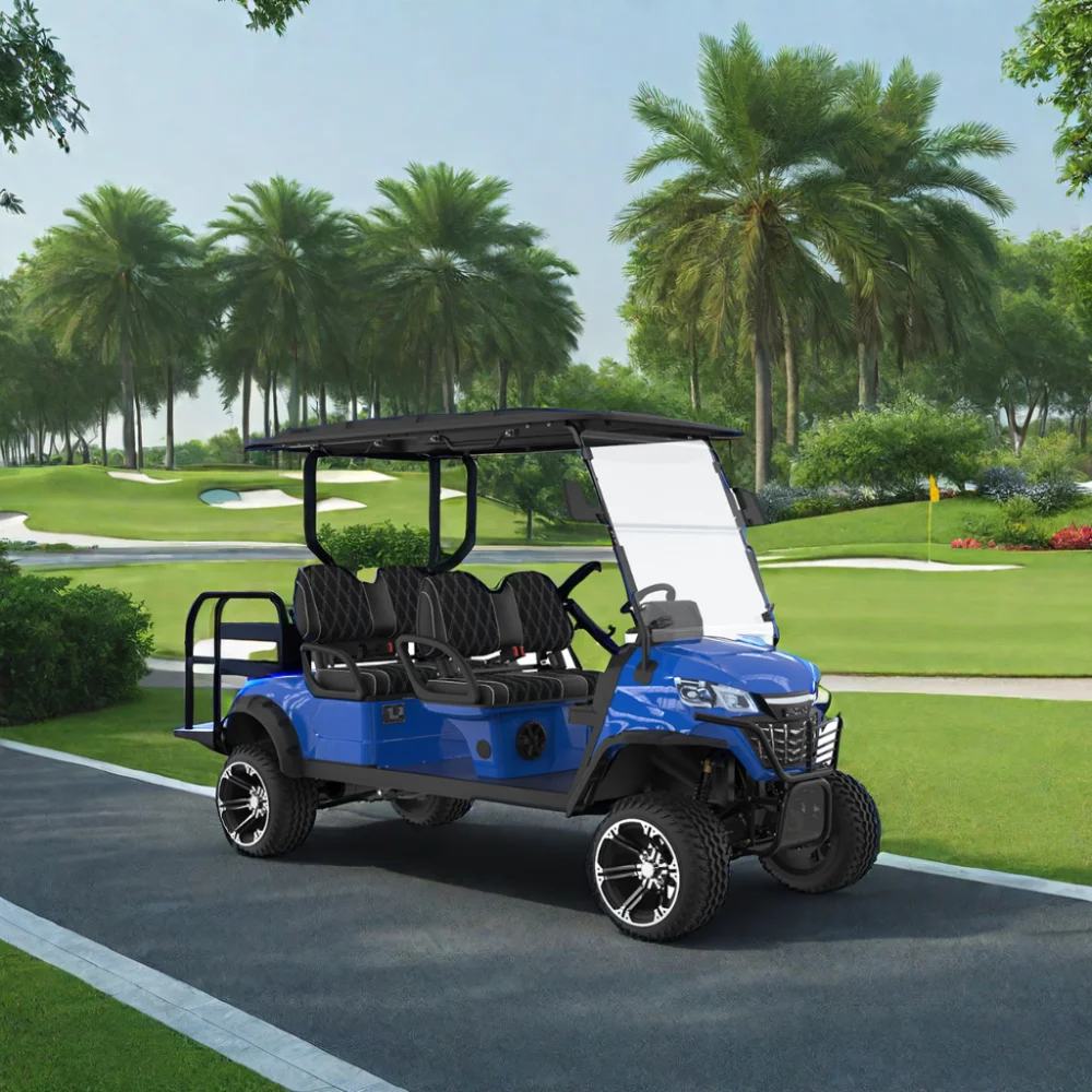 Multifunction 48v 4kw Ac System 4 Seats China Golf Cart Manufacturer Street Legal  Electric Golf Cart For Adults