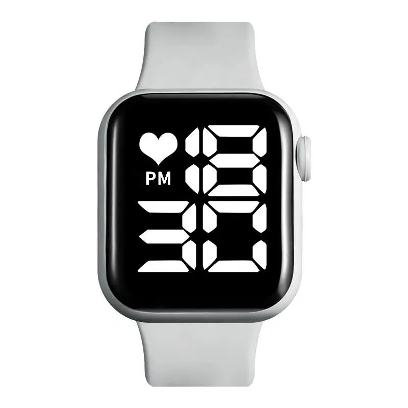 Custom Mini MOQ Men Sport Cadual Vintage Led Watches Waterproof  Digital Display Touch Watch Led Watch Bracelet