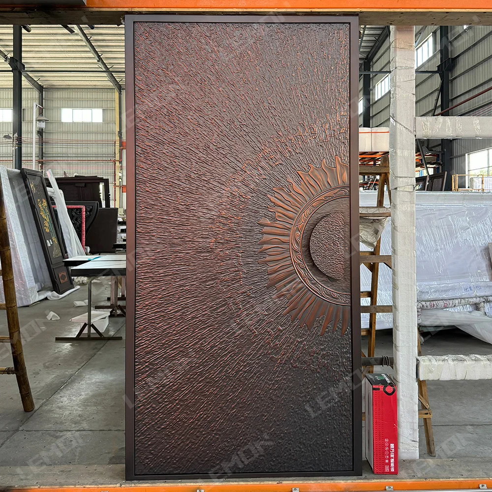 Residential Pivot Doors Modern Entry Solid Wood Exterior Security Wooden Pivot Door For Houses