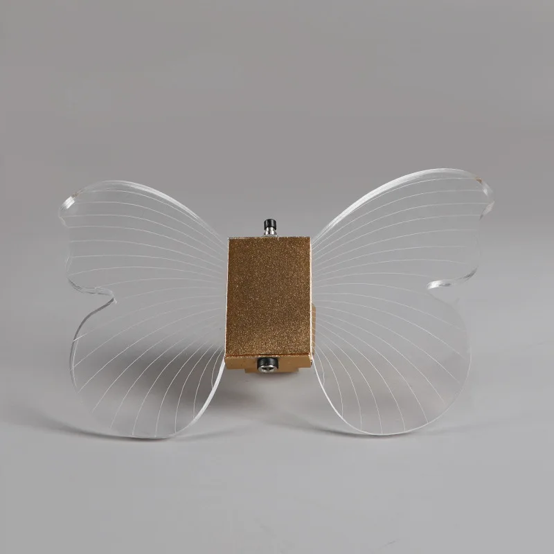 Flashing acrylic led butterfly angle wings champagne bottle topper collar display for liquor beverage vodka wine tequila whiskey