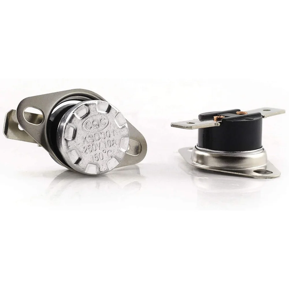 Top Quality KSD301 Normally Closed Bimetal Thermostat For Water Heaters